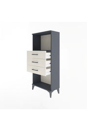 Arges Dolap Tek Raflı 3 Çekmeceli 60x30x134 - S17M051V4A