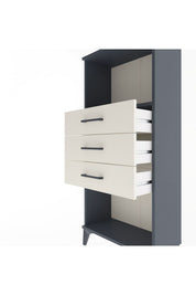 Arges Dolap Tek Raflı 3 Çekmeceli 60x30x134 - S17M051V4A