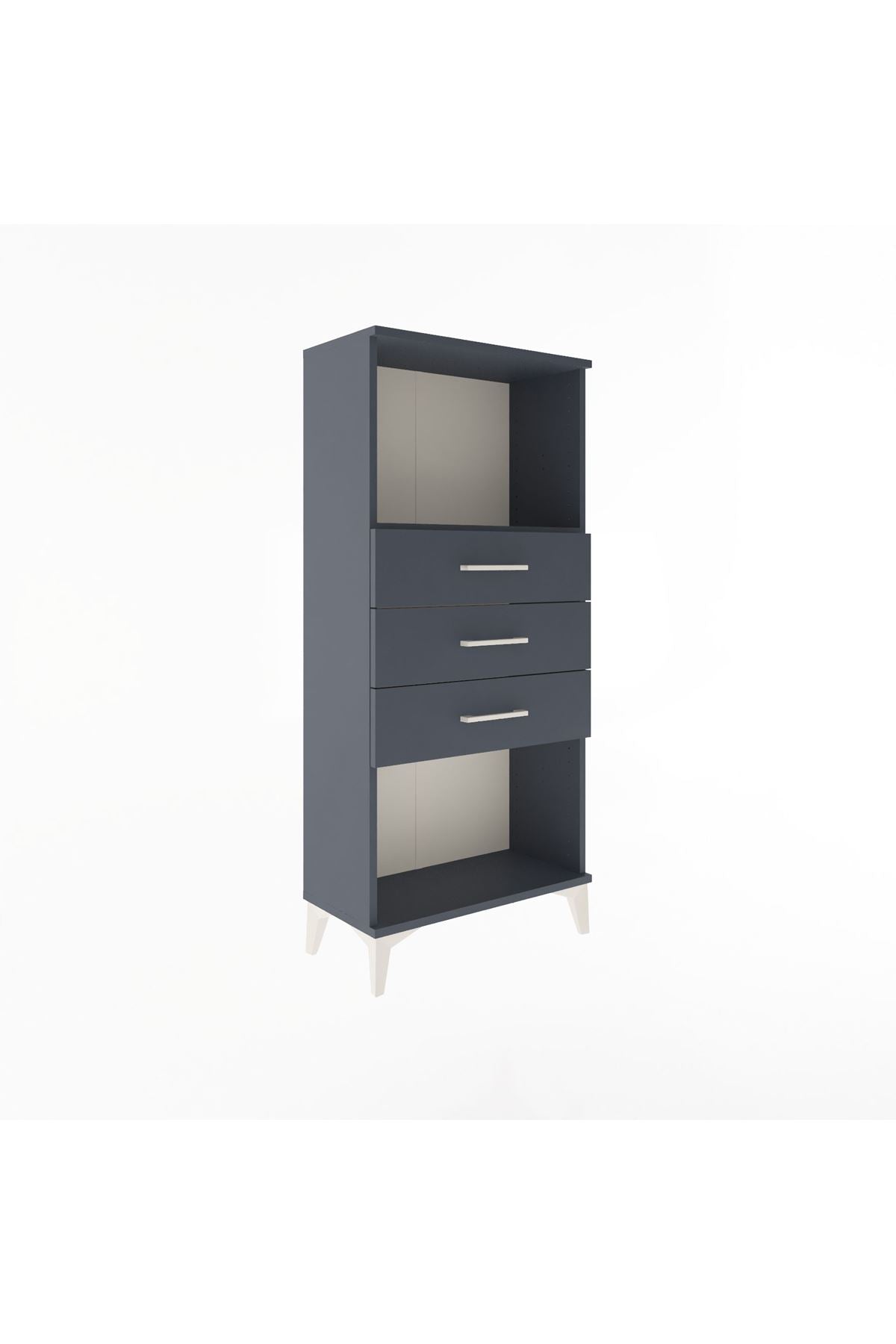 Arges Dolap Tek Raflı 3 Çekmeceli 60x30x134 - S17M051V5A