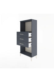 Arges Dolap Tek Raflı 3 Çekmeceli 60x30x134 - S17M051V5A
