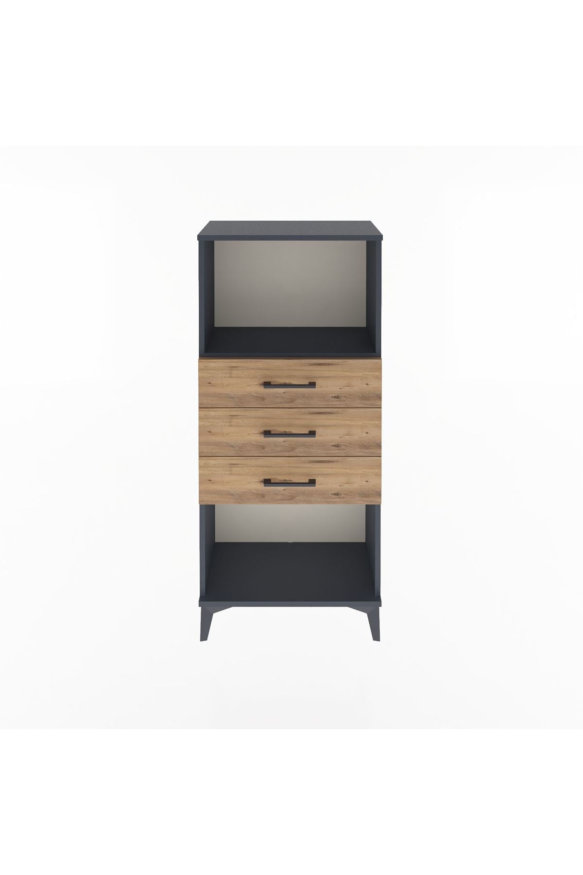 Arges Dolap Tek Raflı 3 Çekmeceli 60x30x134 - S17M051V6A