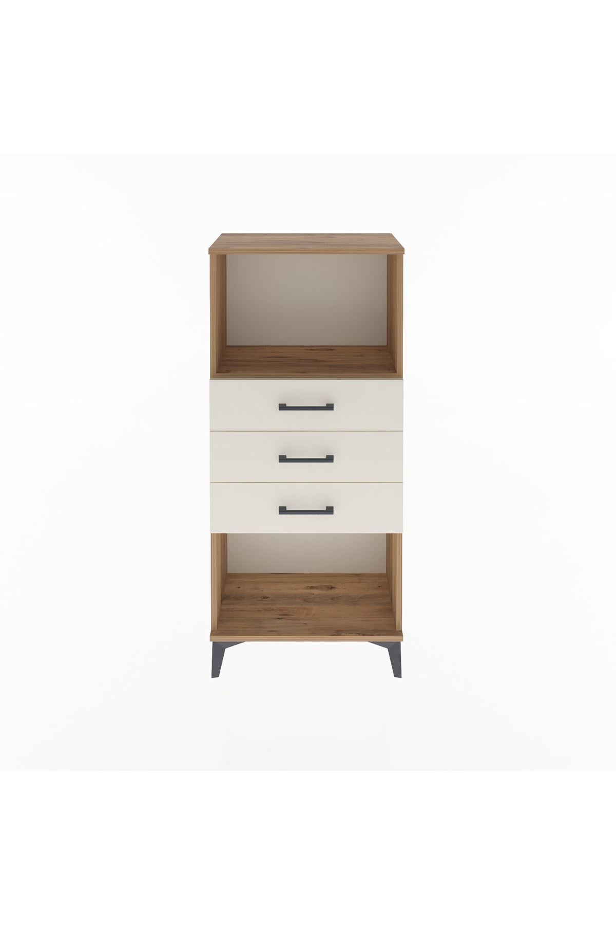Arges Dolap Tek Raflı 3 Çekmeceli 60x30x134 - S17M051V7A