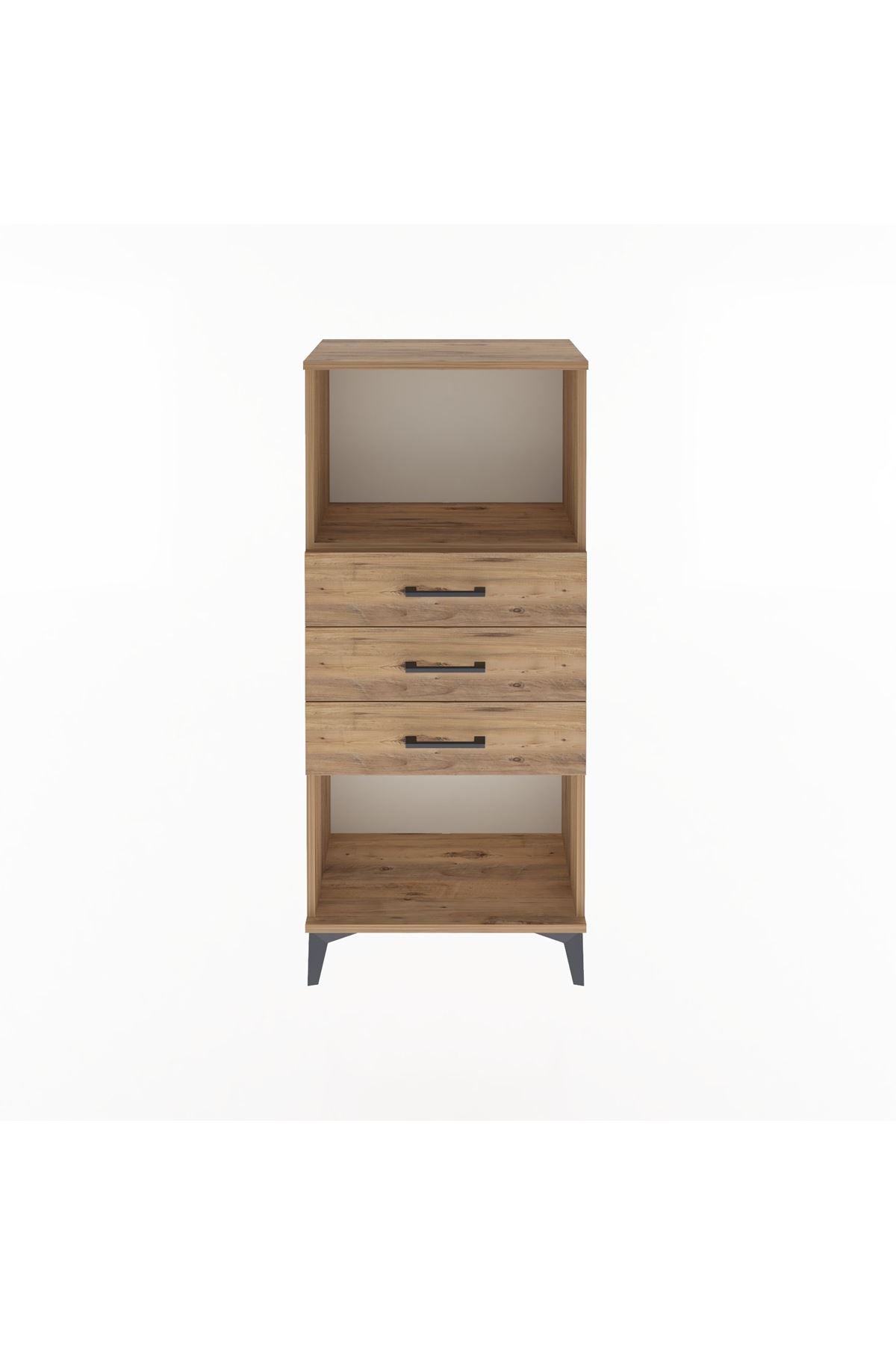 Arges Dolap Tek Raflı 3 Çekmeceli 60x30x134 - S17M051V9A