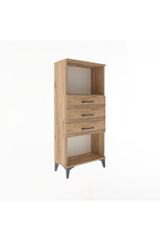 Arges Dolap Tek Raflı 3 Çekmeceli 60x30x134 - S17M051V9A
