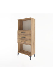 Arges Dolap Tek Raflı 3 Çekmeceli 60x30x134 - S17M051V9A