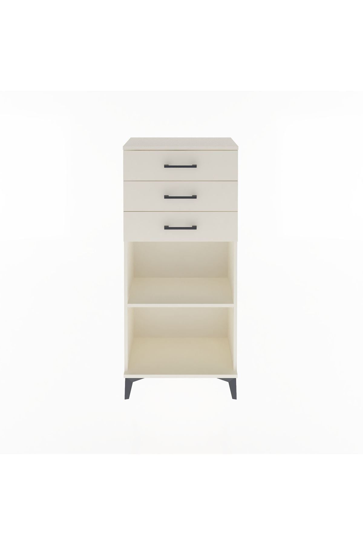 Arges Dolap Tek Raflı 3 Çekmeceli 60x30x134 - S17M052V1A