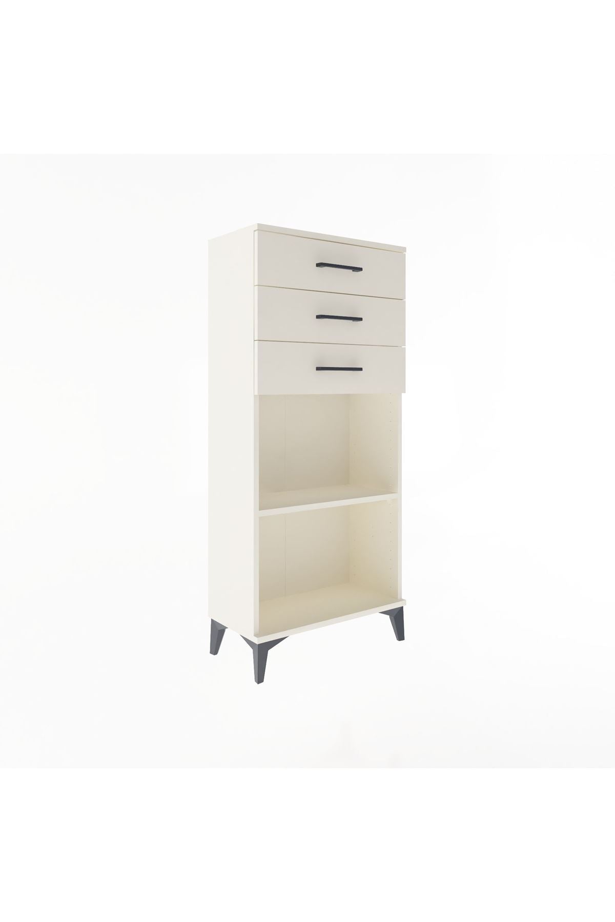 Arges Dolap Tek Raflı 3 Çekmeceli 60x30x134 - S17M052V1A