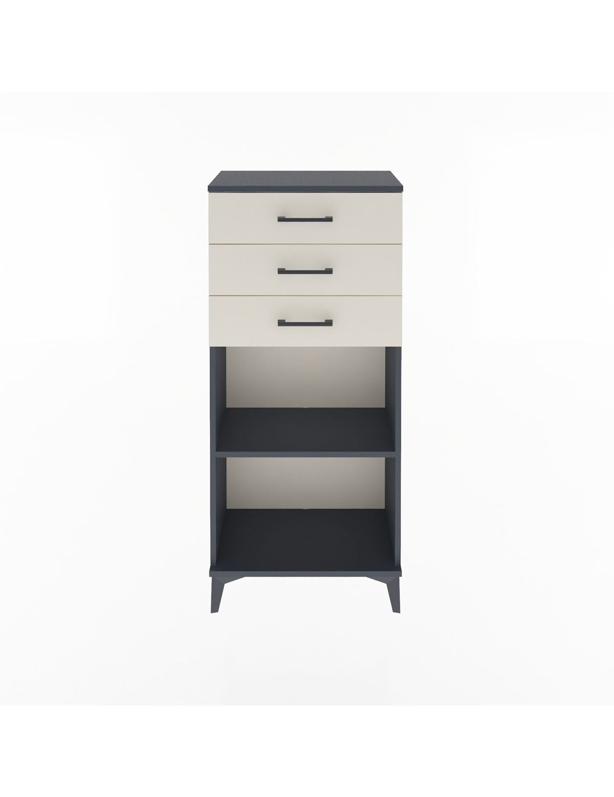 Arges Dolap Tek Raflı 3 Çekmeceli 60x30x134 - S17M052V4A