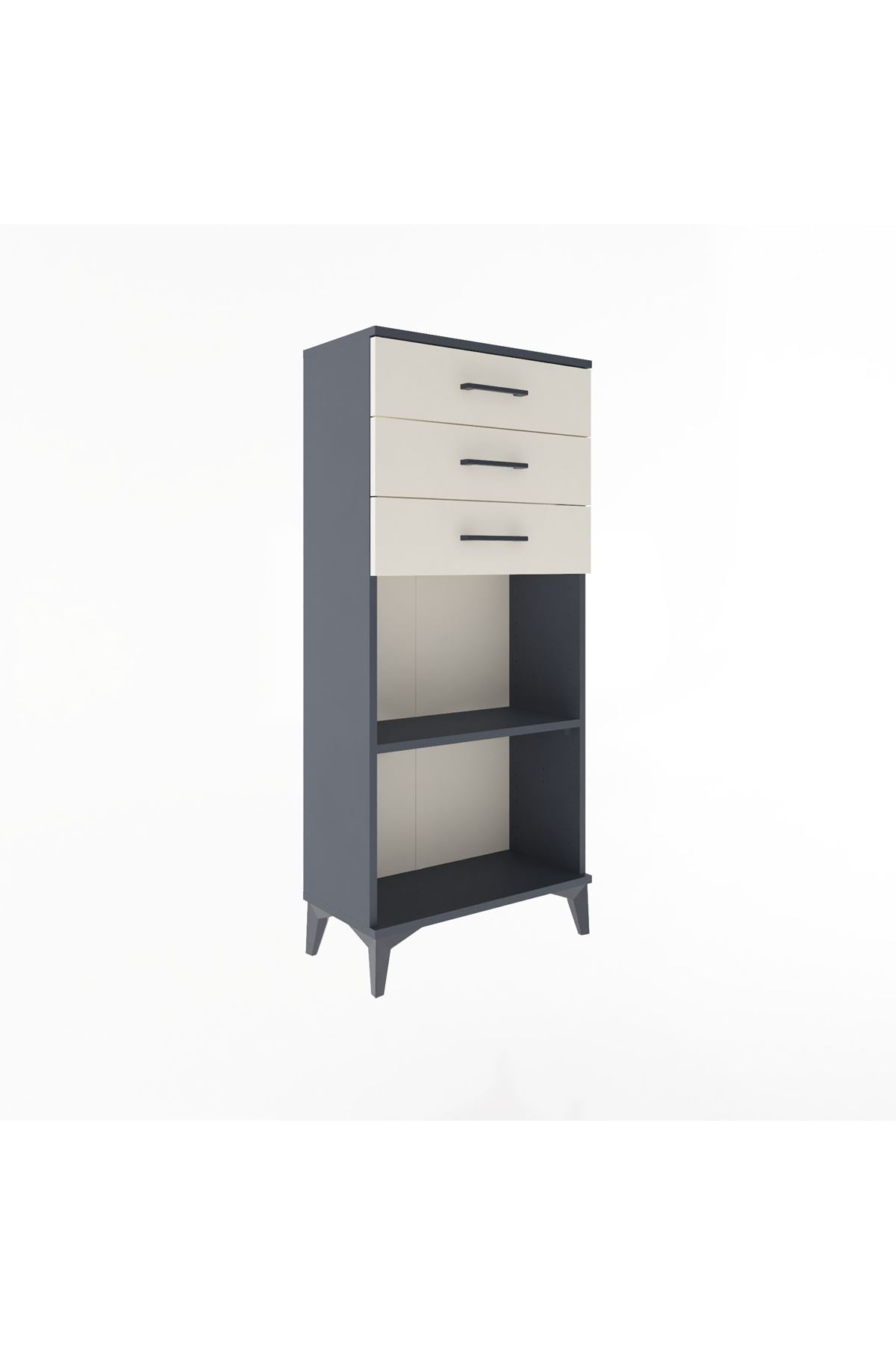 Arges Dolap Tek Raflı 3 Çekmeceli 60x30x134 - S17M052V4A