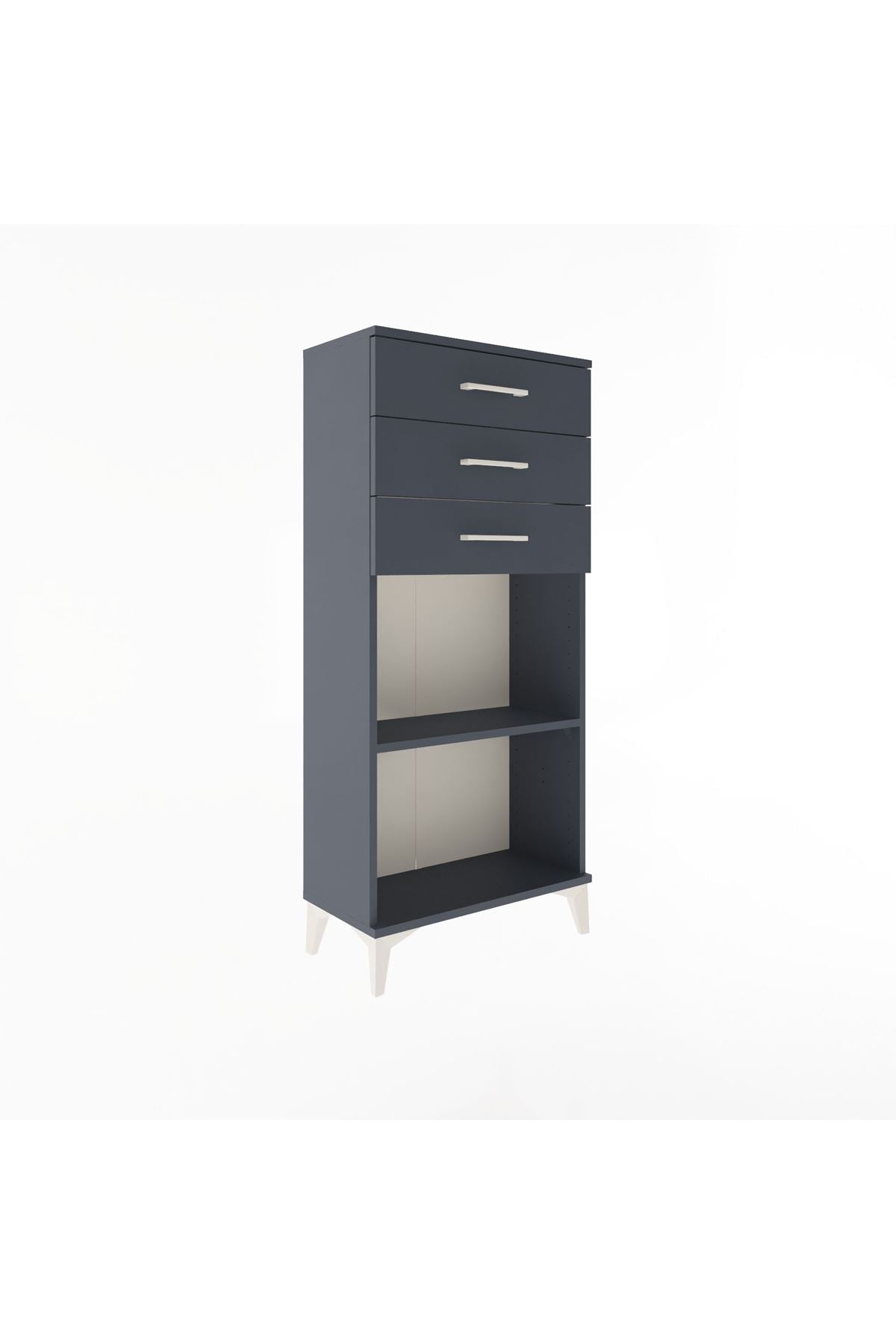 Arges Dolap Tek Raflı 3 Çekmeceli 60x30x134 - S17M052V5A