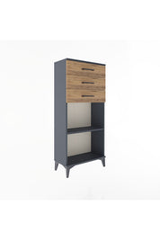 Arges Dolap Tek Raflı 3 Çekmeceli 60x30x134 - S17M052V6A
