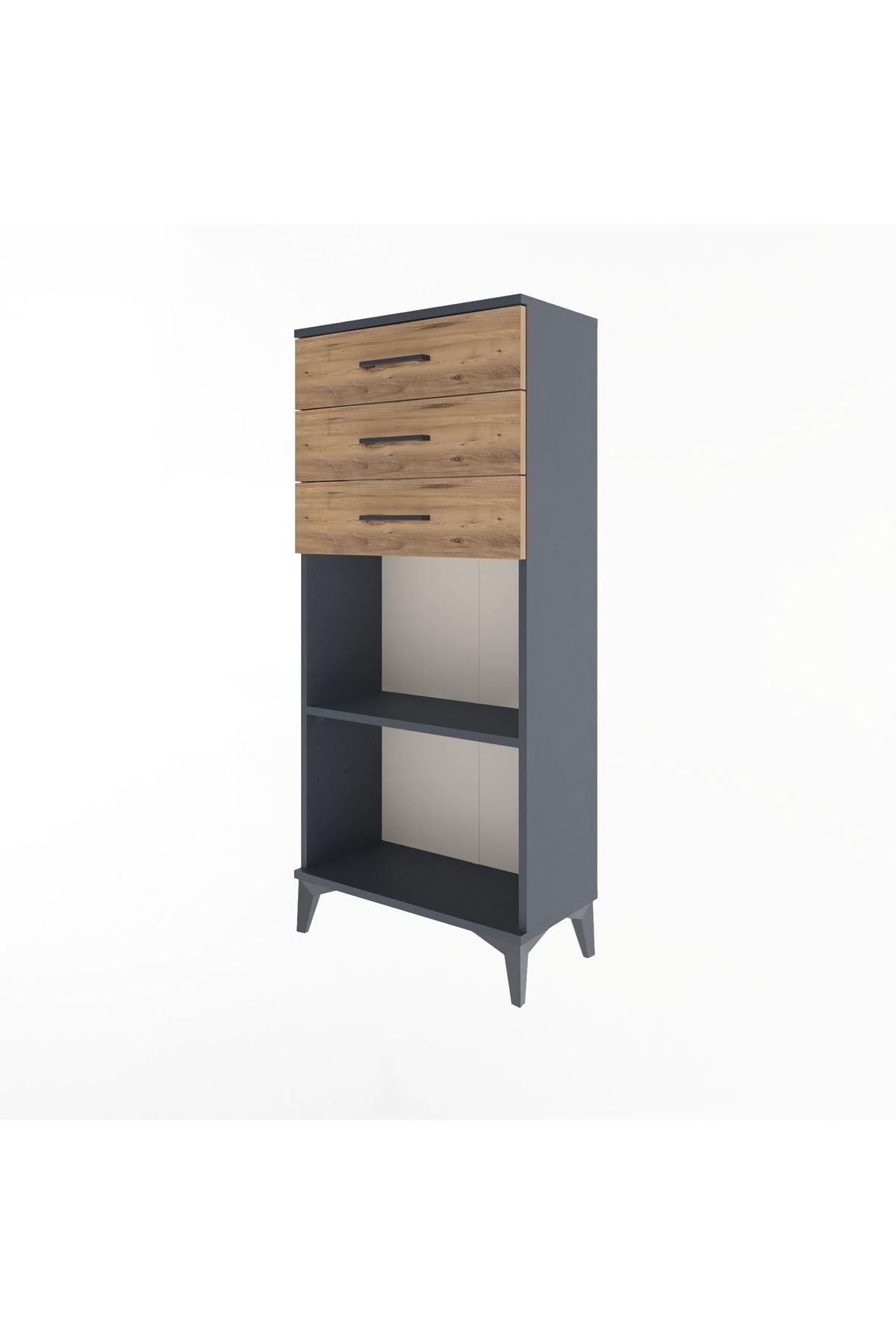 Arges Dolap Tek Raflı 3 Çekmeceli 60x30x134 - S17M052V6A