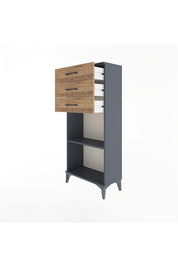 Arges Dolap Tek Raflı 3 Çekmeceli 60x30x134 - S17M052V6A