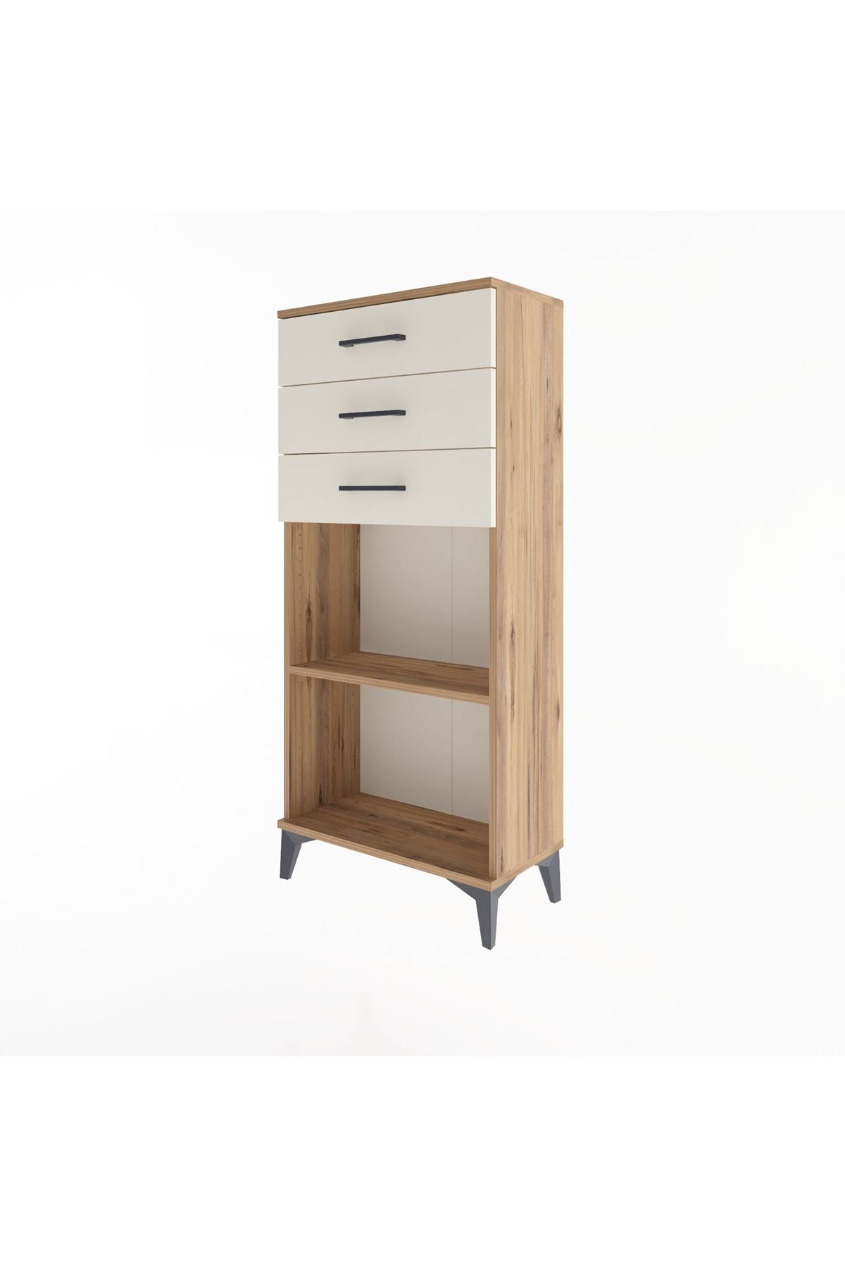 Arges Dolap Tek Raflı 3 Çekmeceli 60x30x134 - S17M052V7A