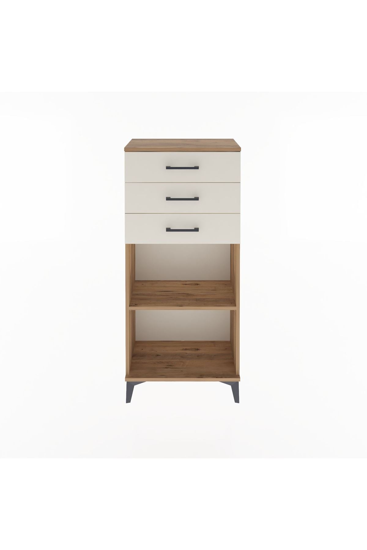 Arges Dolap Tek Raflı 3 Çekmeceli 60x30x134 - S17M052V7A