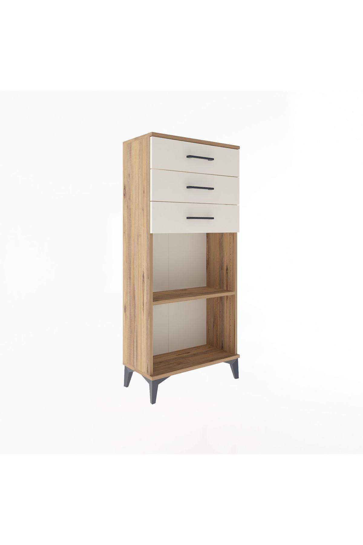 Arges Dolap Tek Raflı 3 Çekmeceli 60x30x134 - S17M052V7A