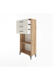 Arges Dolap Tek Raflı 3 Çekmeceli 60x30x134 - S17M052V7A