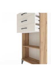 Arges Dolap Tek Raflı 3 Çekmeceli 60x30x134 - S17M052V7A