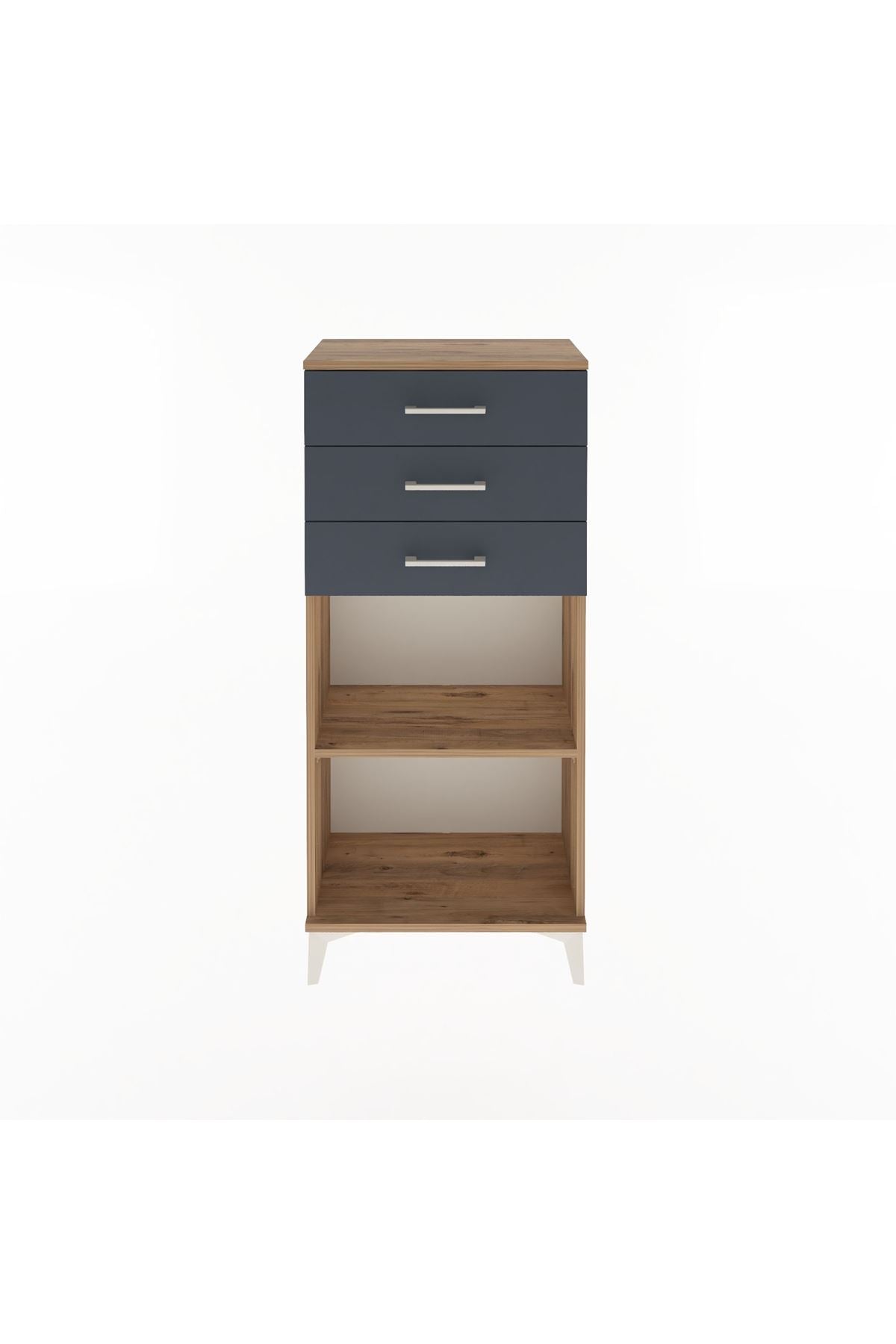 Arges Dolap Tek Raflı 3 Çekmeceli 60x30x134 - S17M052V8A