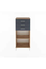 Arges Dolap Tek Raflı 3 Çekmeceli 60x30x134 - S17M052V8A