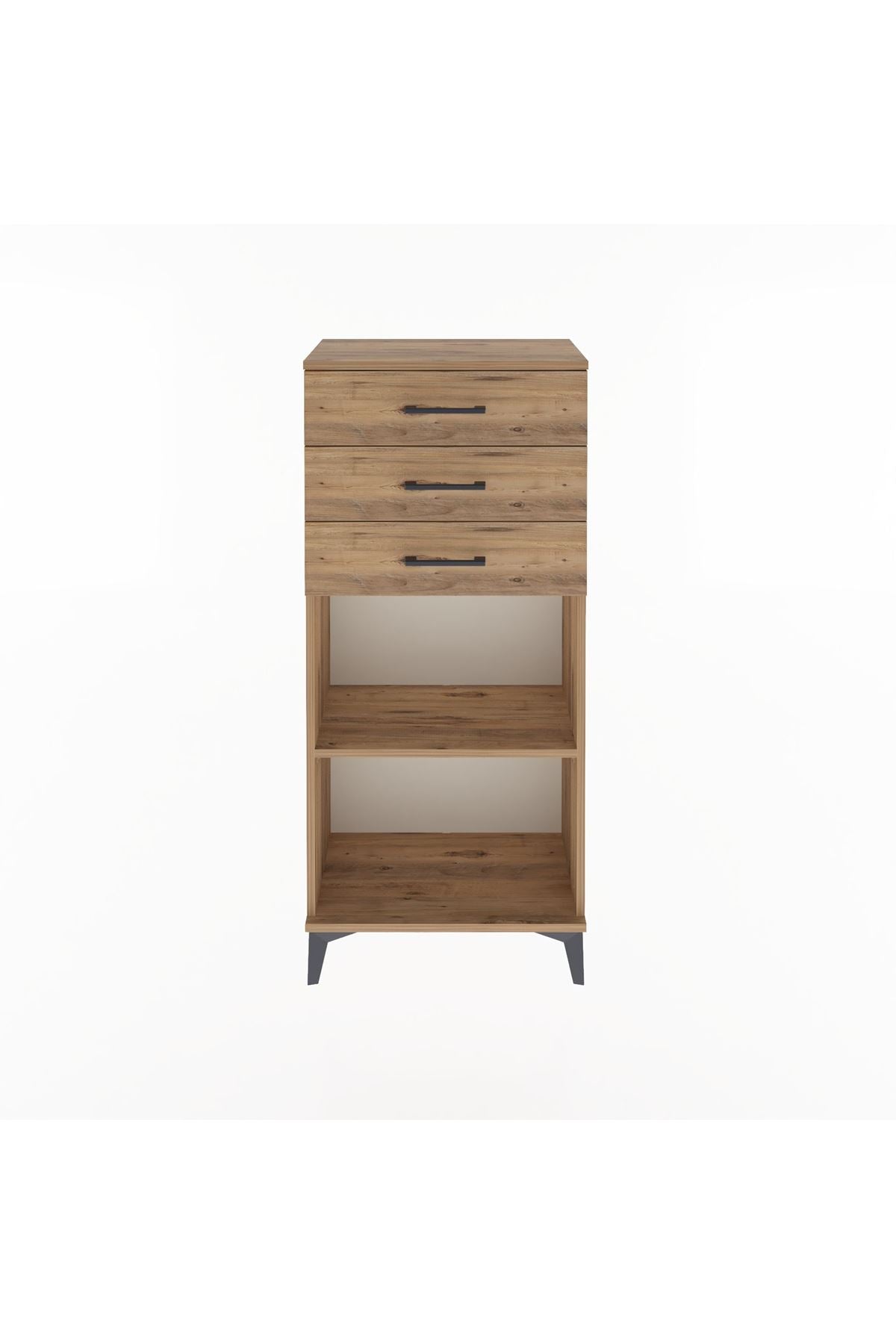 Arges Dolap Tek Raflı 3 Çekmeceli 60x30x134 - S17M052V9A