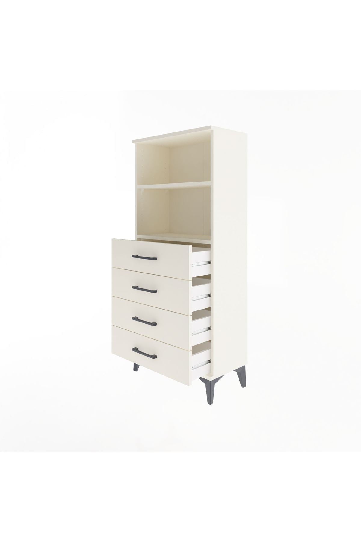 Arges Dolap 2 Raflı 4 Çekmeceli 60x30x134 - S17M053V1A