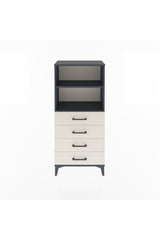 Arges Dolap 2 Raflı 4 Çekmeceli 60x30x134