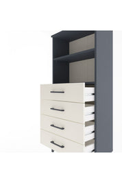 Arges Dolap 2 Raflı 4 Çekmeceli 60x30x134 - S17M053V4A