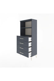 Arges Dolap 2 Raflı 4 Çekmeceli 60x30x134 - S17M053V5A