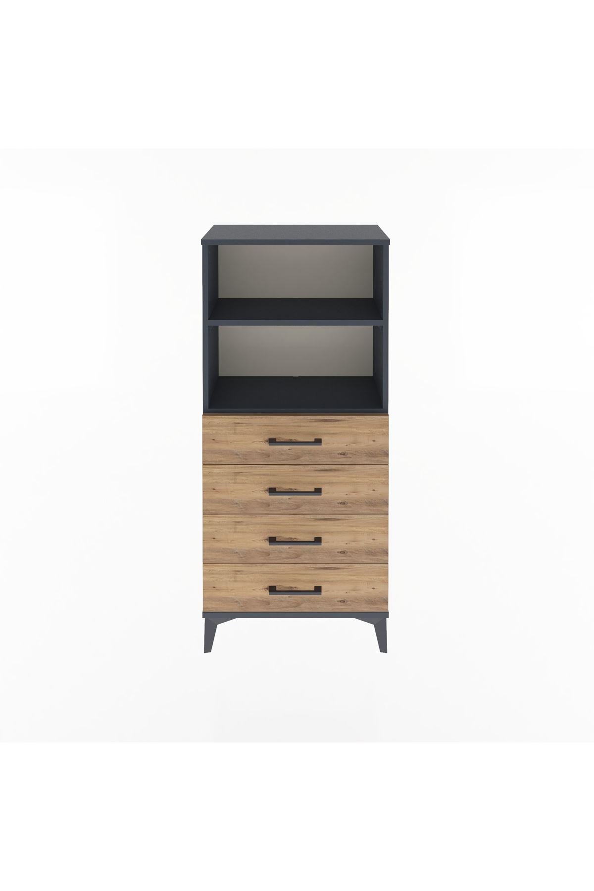 Arges Dolap 2 Raflı 4 Çekmeceli 60x30x134 - S17M053V6A