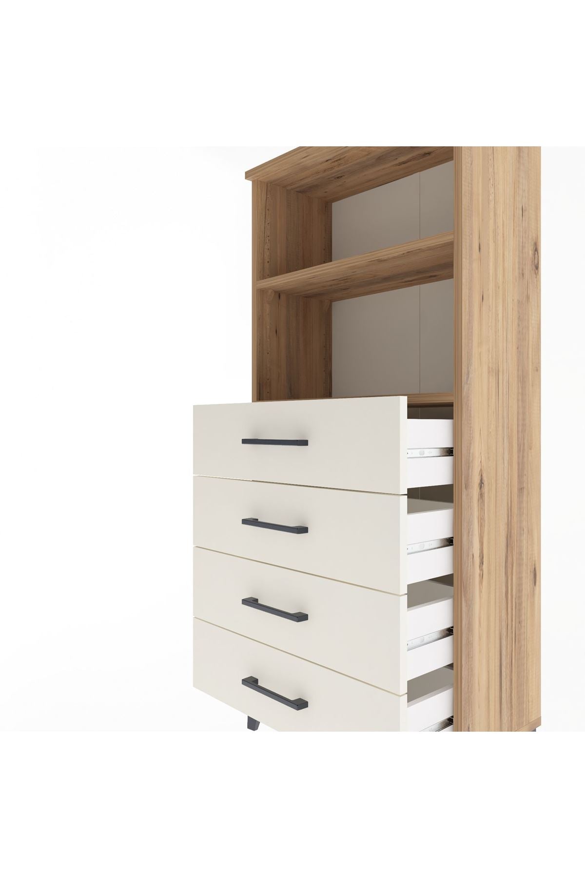 Arges Dolap 2 Raflı 4 Çekmeceli 60x30x134 - S17M053V7A