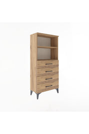 Arges Dolap 2 Raflı 4 Çekmeceli 60x30x134 - S17M053V9A