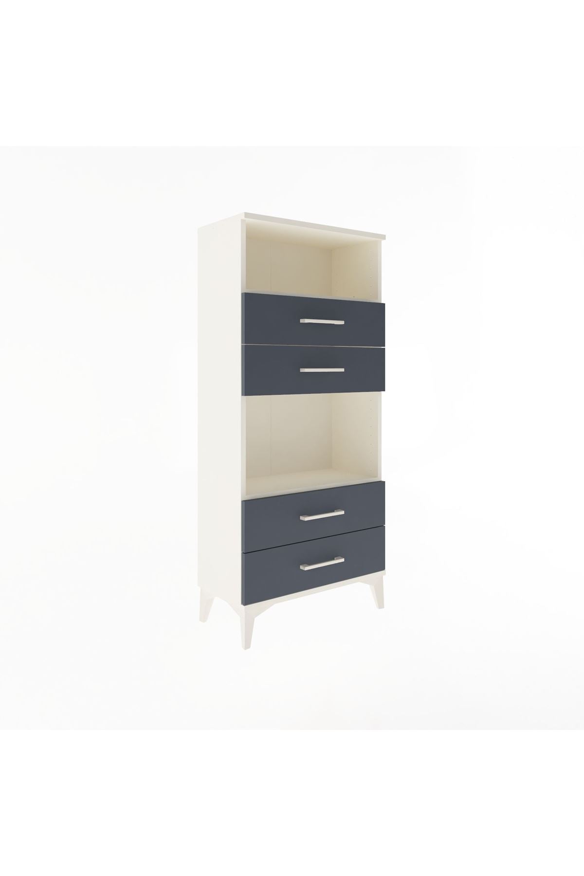 Arges Dolap 2 Raflı 4 Çekmeceli 60x30x134 - S17M054V2A