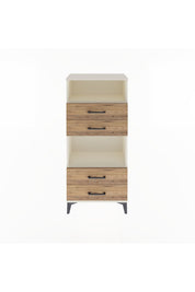 Arges Dolap 2 Raflı 4 Çekmeceli 60x30x134 - S17M054V3A