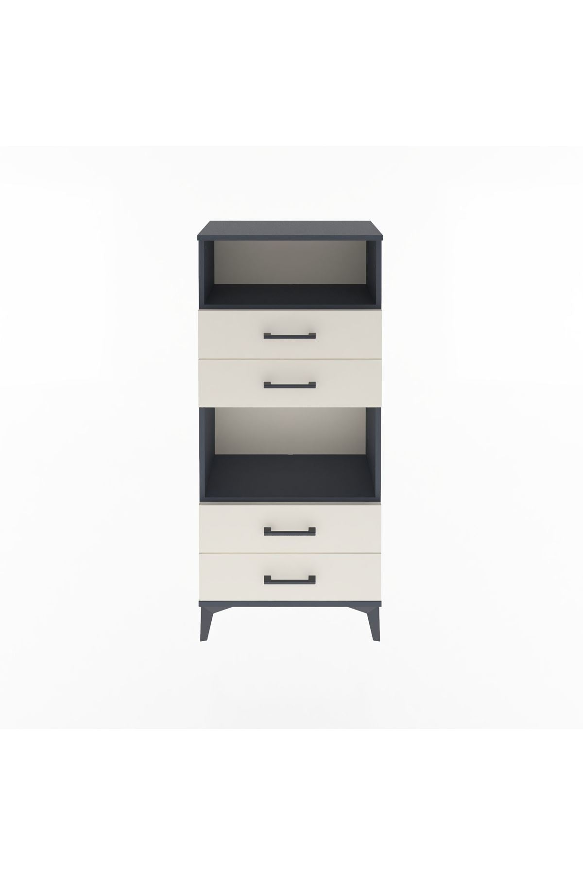 Arges Dolap 2 Raflı 4 Çekmeceli 60x30x134 - S17M054V4A