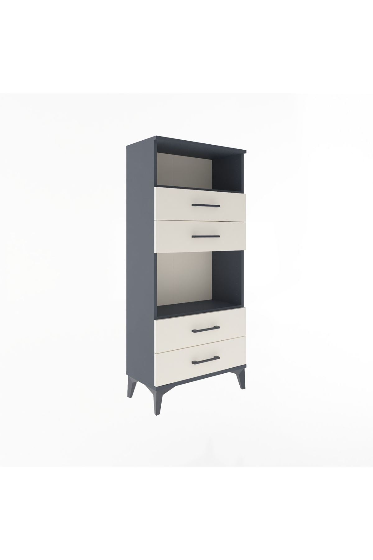 Arges Dolap 2 Raflı 4 Çekmeceli 60x30x134 - S17M054V4A