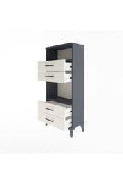 Arges Dolap 2 Raflı 4 Çekmeceli 60x30x134 - S17M054V4A