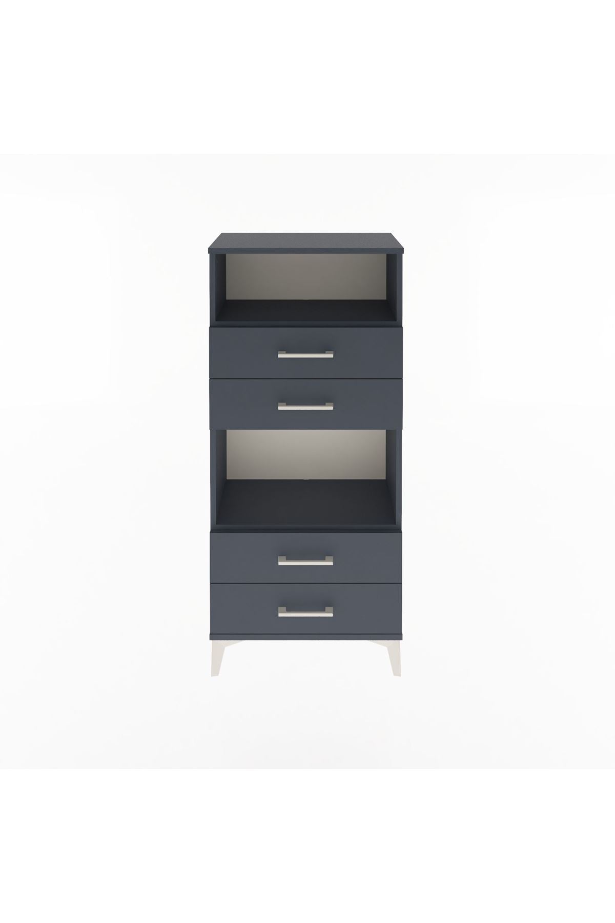 Arges Dolap 2 Raflı 4 Çekmeceli 60x30x134 - S17M054V5A