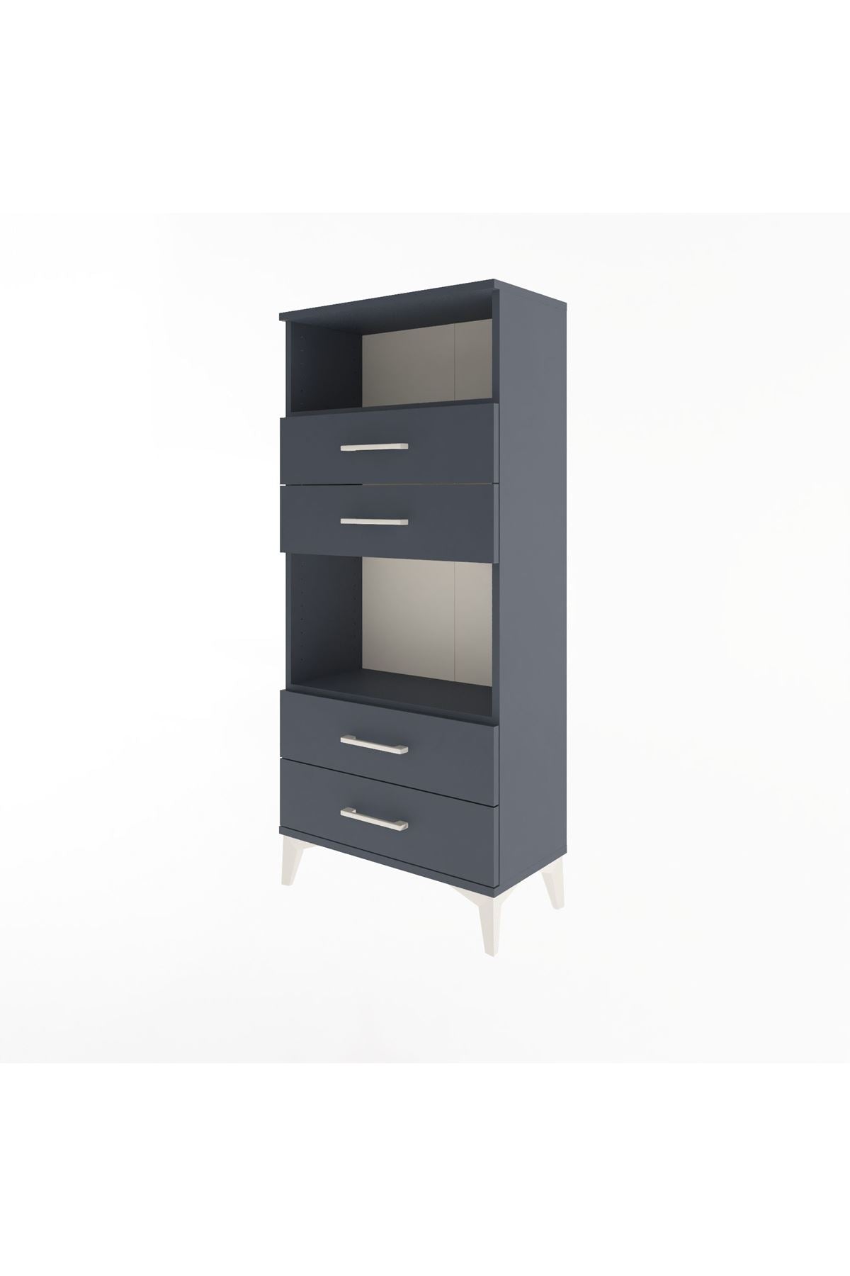 Arges Dolap 2 Raflı 4 Çekmeceli 60x30x134 - S17M054V5A