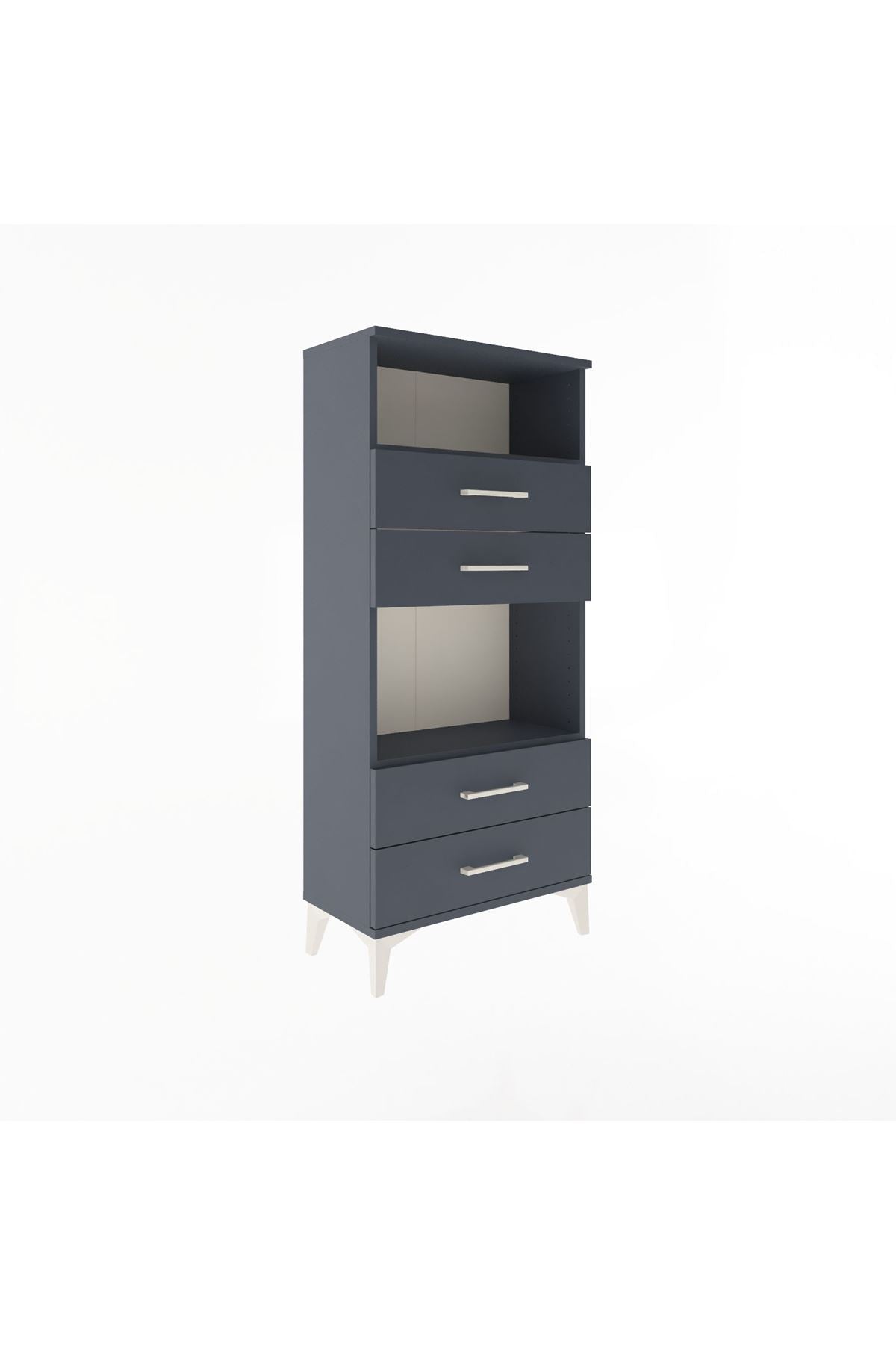 Arges Dolap 2 Raflı 4 Çekmeceli 60x30x134 - S17M054V5A