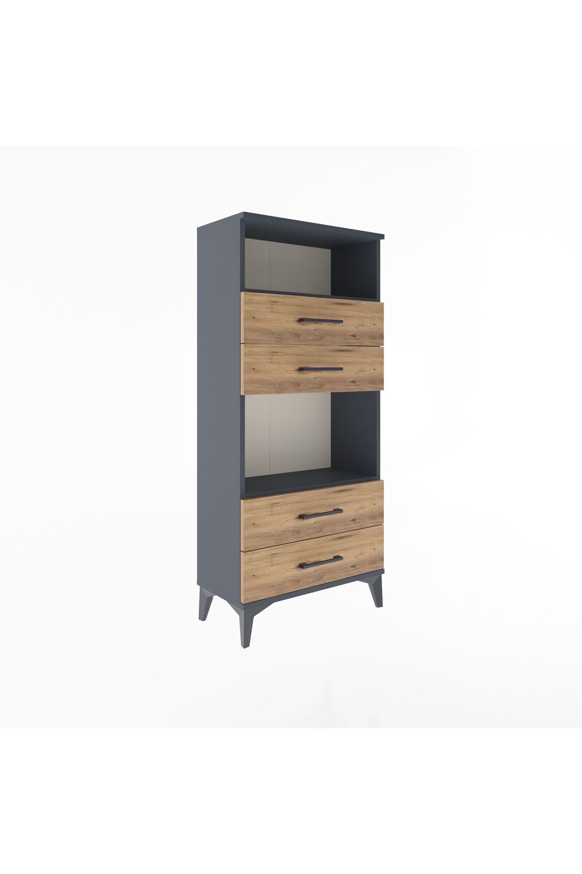 Arges Dolap 2 Raflı 4 Çekmeceli 60x30x134 - S17M054V6A