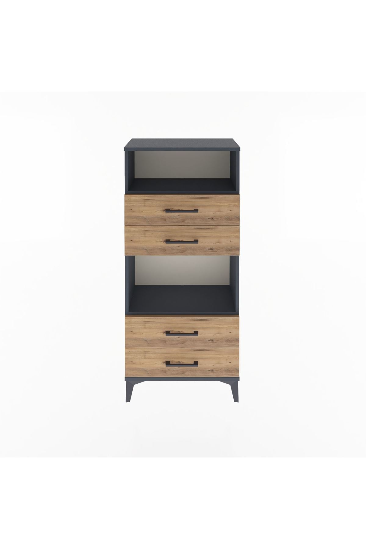 Arges Dolap 2 Raflı 4 Çekmeceli 60x30x134 - S17M054V6A