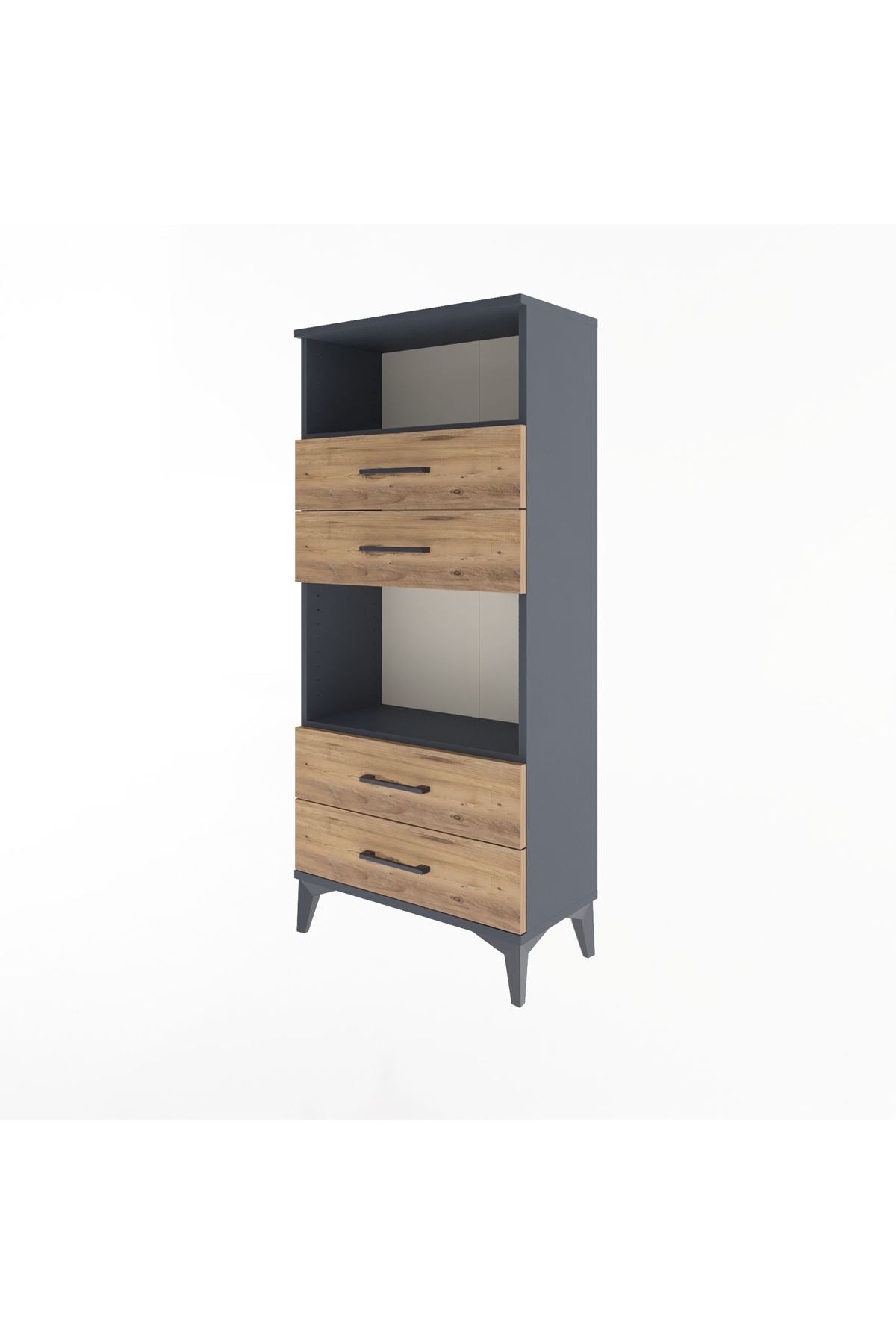 Arges Dolap 2 Raflı 4 Çekmeceli 60x30x134 - S17M054V6A