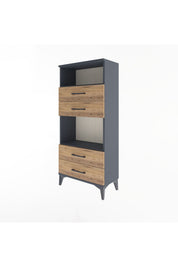 Arges Dolap 2 Raflı 4 Çekmeceli 60x30x134 - S17M054V6A