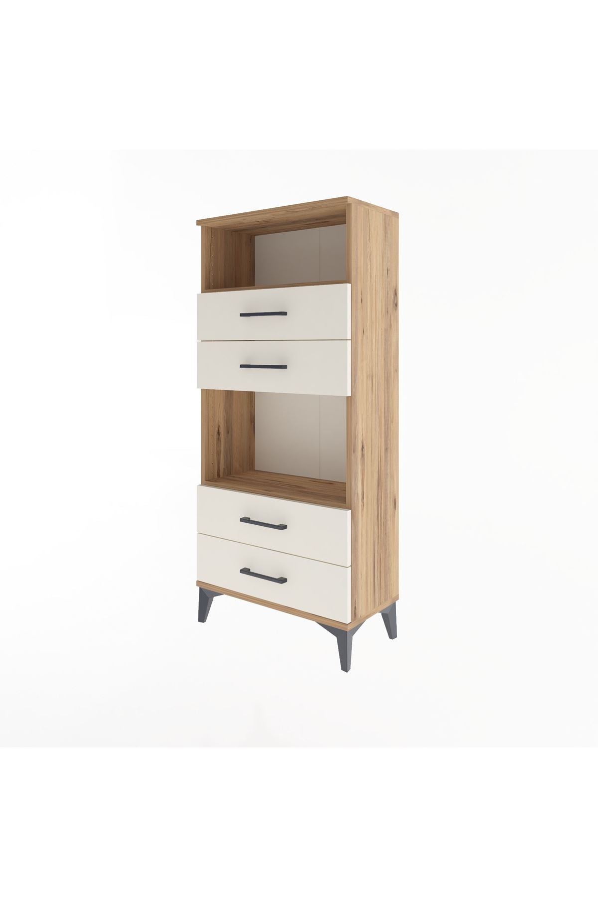 Arges Dolap 2 Raflı 4 Çekmeceli 60x30x134 - S17M054V7A