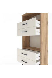 Arges Dolap 2 Raflı 4 Çekmeceli 60x30x134 - S17M054V7A