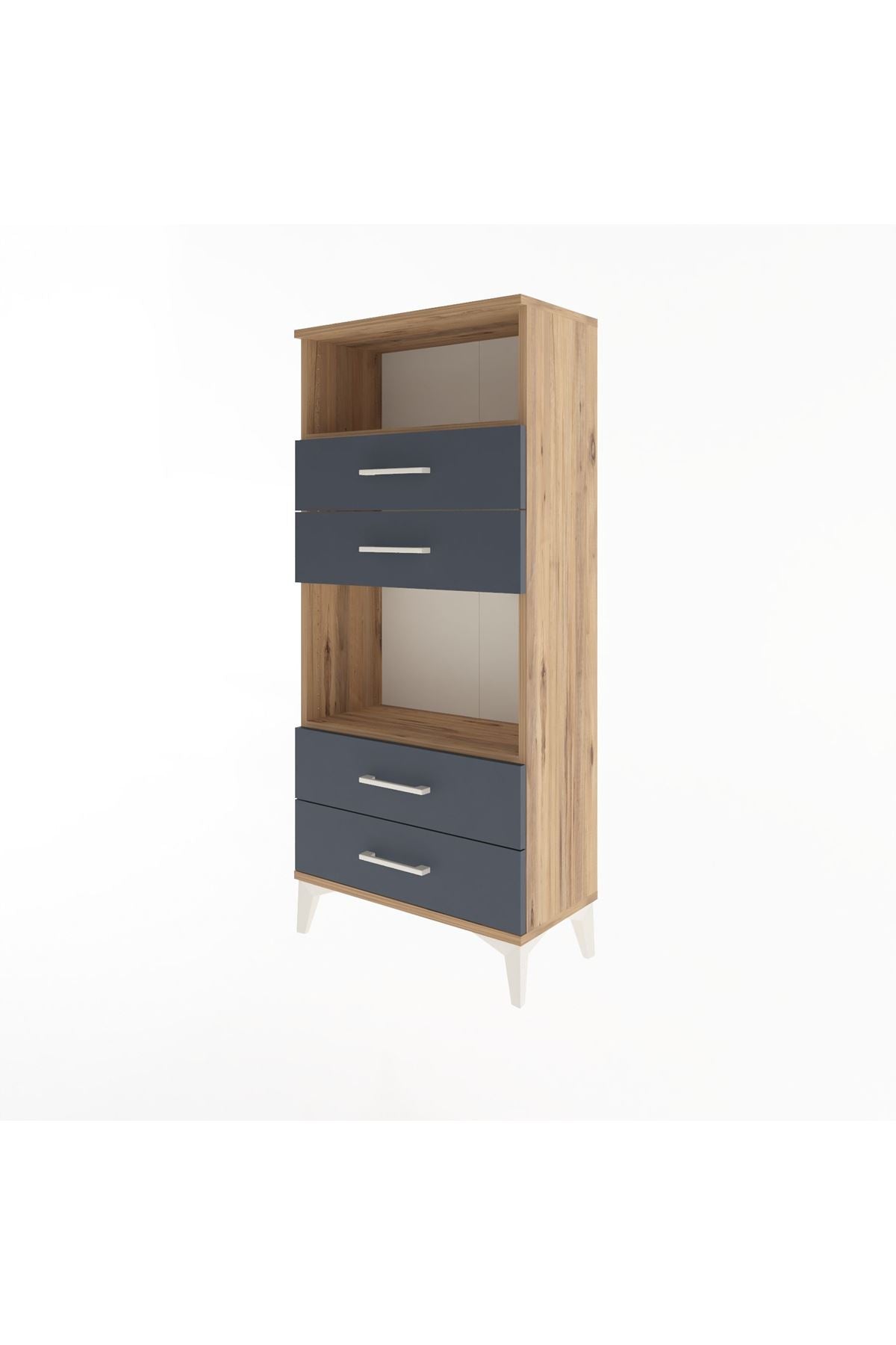 Arges Dolap 2 Raflı 4 Çekmeceli 60x30x134 - S17M054V8A