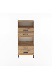 Arges Dolap 2 Raflı 4 Çekmeceli 60x30x134 - S17M054V9A
