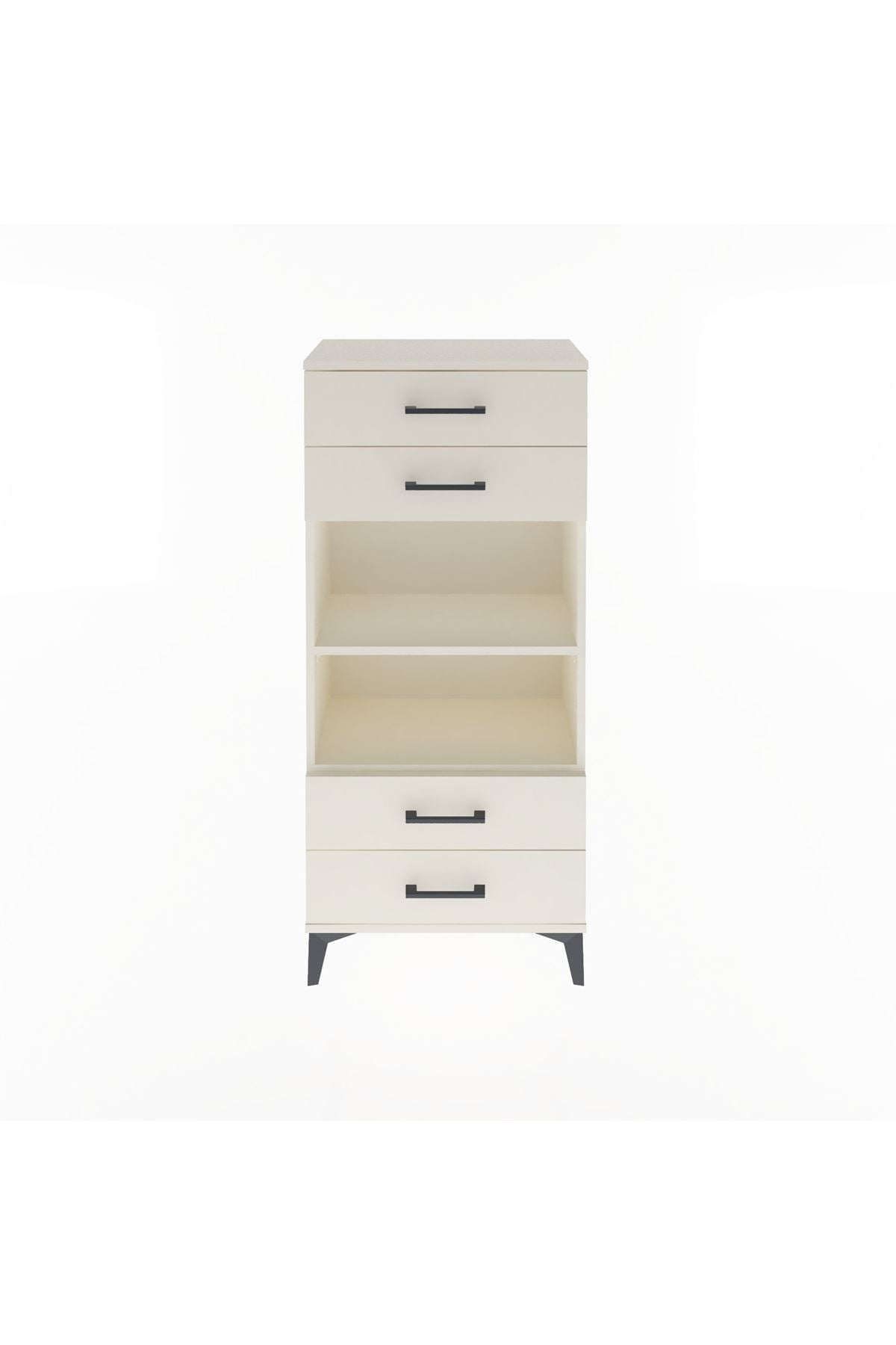 Arges Dolap 2 Raflı 4 Çekmeceli 60x30x134 - S17M055V1A