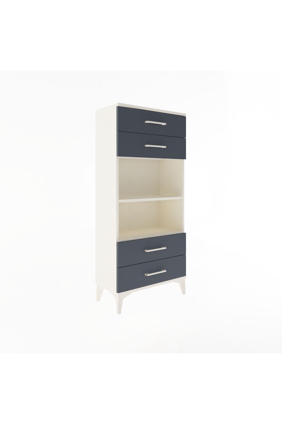 Arges Dolap 2 Raflı 4 Çekmeceli 60x30x134 - S17M055V2A